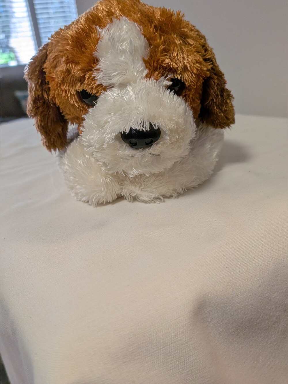 Ty Beanie Buddie Sampson Dog Puppy Plush Stuffed Animal. 100% Ty Silk